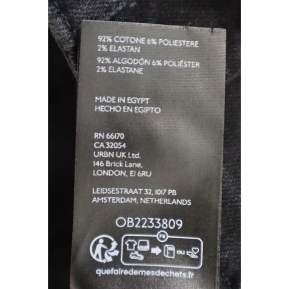 We The Free x FP OB2233809 Women's Sz 33 Onyx Black Jayde Crop Flare Jeans - Picture 5 of 14